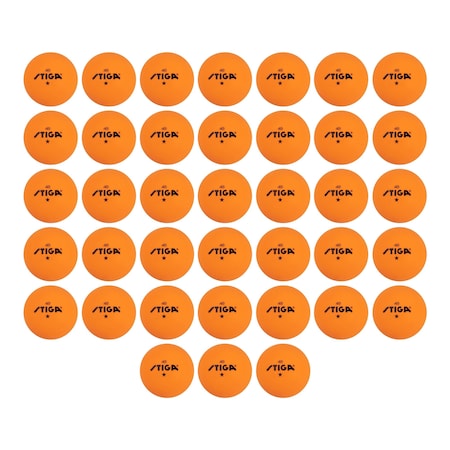 Stiga 1-Star Orange Balls, 38PK T1451-1